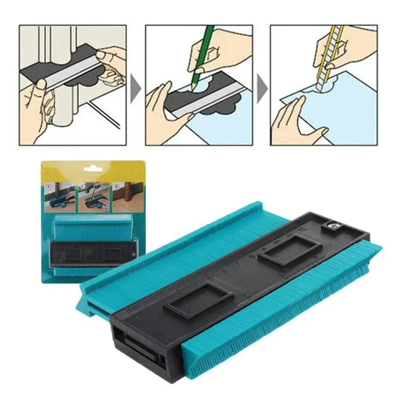 5Inch Plastic Shape Contour Duplicator Profile Percision Measuring Tool Template Contour Copy for Wood Working Painting