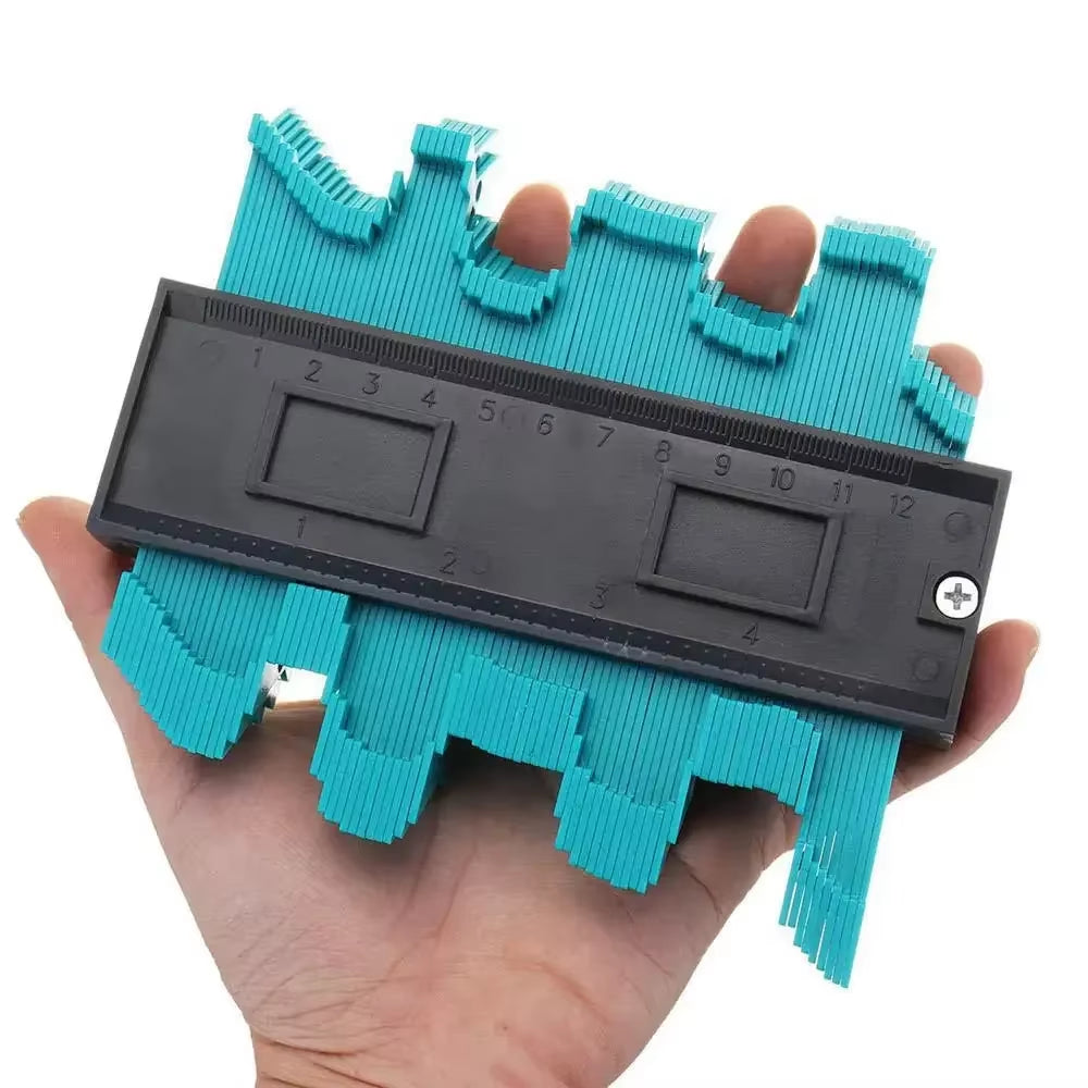 5Inch Plastic Shape Contour Duplicator Profile Percision Measuring Tool Template Contour Copy for Wood Working Painting