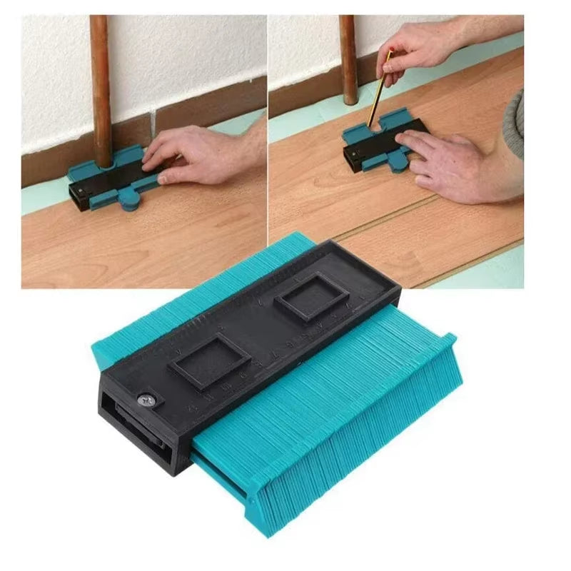 5Inch Plastic Shape Contour Duplicator Profile Percision Measuring Tool Template Contour Copy for Wood Working Painting