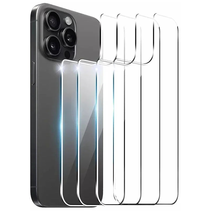1-3PCS Back Screen Tempered Glass For iPhone 16 15 12 14 13 Pro Max 14 16 15 Plus 12 13 Mini Phones Rear Screen Protector Films
