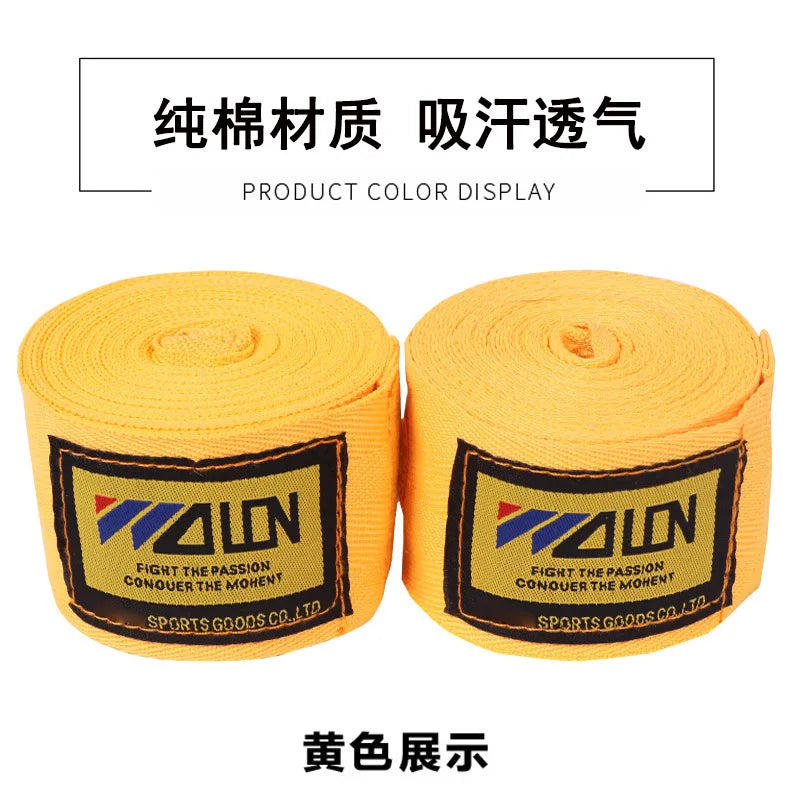1 Pair 3/5M Cotton Boxing Bandage Wrist Wraps Combat Protect Sport Kickboxing Muay Thai Handbands Training Competition Gloves