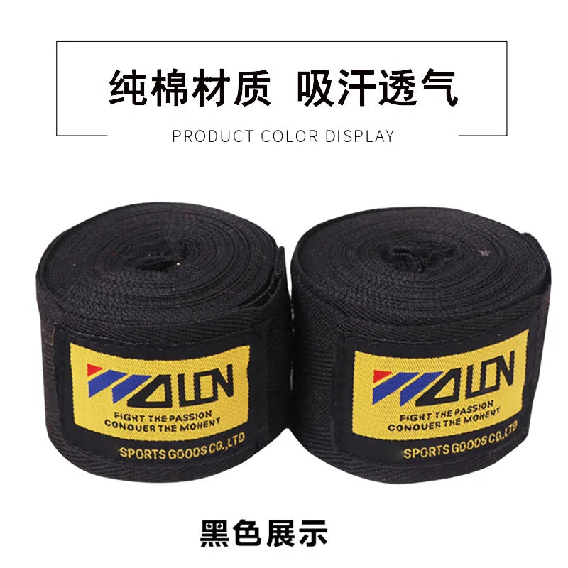 1 Pair 3/5M Cotton Boxing Bandage Wrist Wraps Combat Protect Sport Kickboxing Muay Thai Handbands Training Competition Gloves