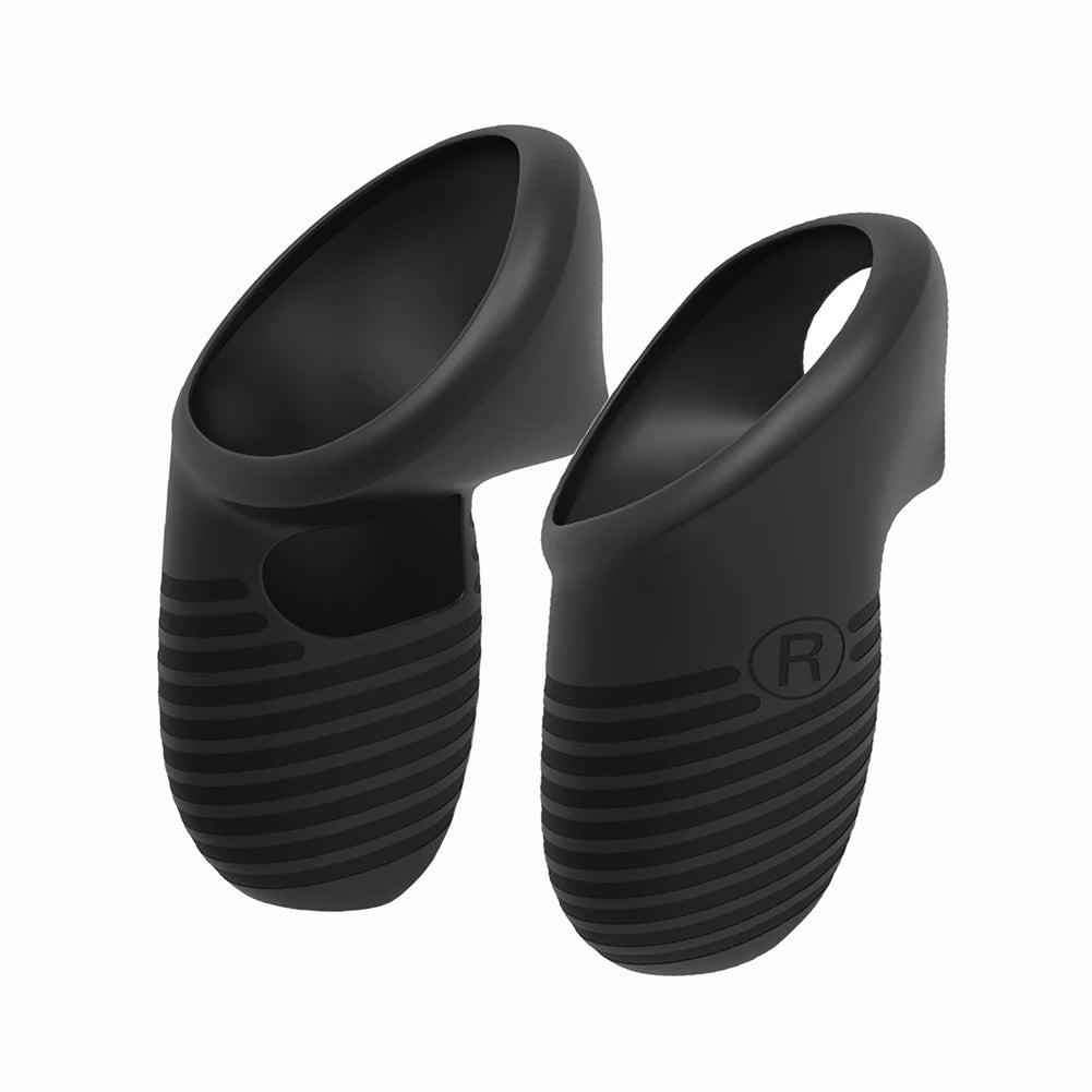 1 Pair Silicone Controller Grips Cover Anti-Fall Joystick Covers Non-Slip with Adjustable Strap for Meta Quest 3 VR Accessories