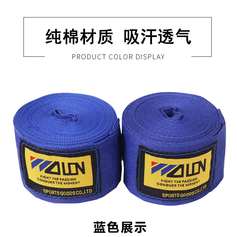 1 Pair 3/5M Cotton Boxing Bandage Wrist Wraps Combat Protect Sport Kickboxing Muay Thai Handbands Training Competition Gloves