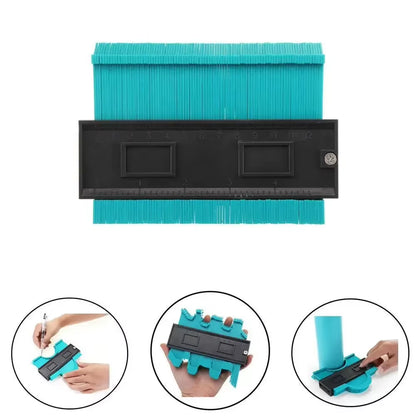 5Inch Plastic Shape Contour Duplicator Profile Percision Measuring Tool Template Contour Copy for Wood Working Painting