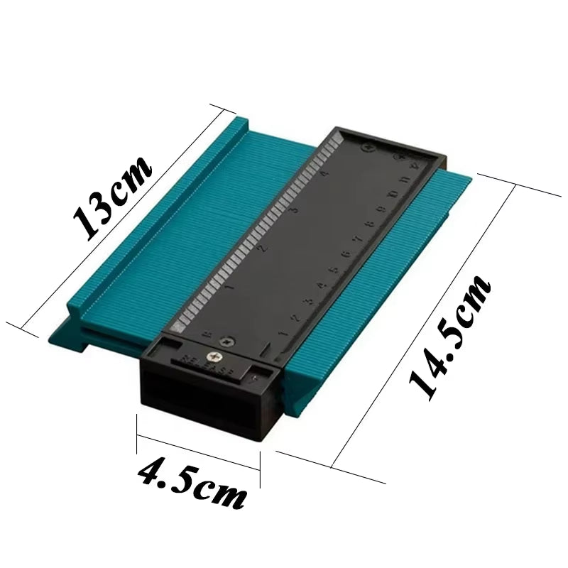 5Inch Plastic Shape Contour Duplicator Profile Percision Measuring Tool Template Contour Copy for Wood Working Painting